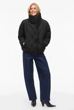 Mujer Vila Chaquetas|Plumíferos Y Acolchados>Abrigo acolchado cuello chimenea