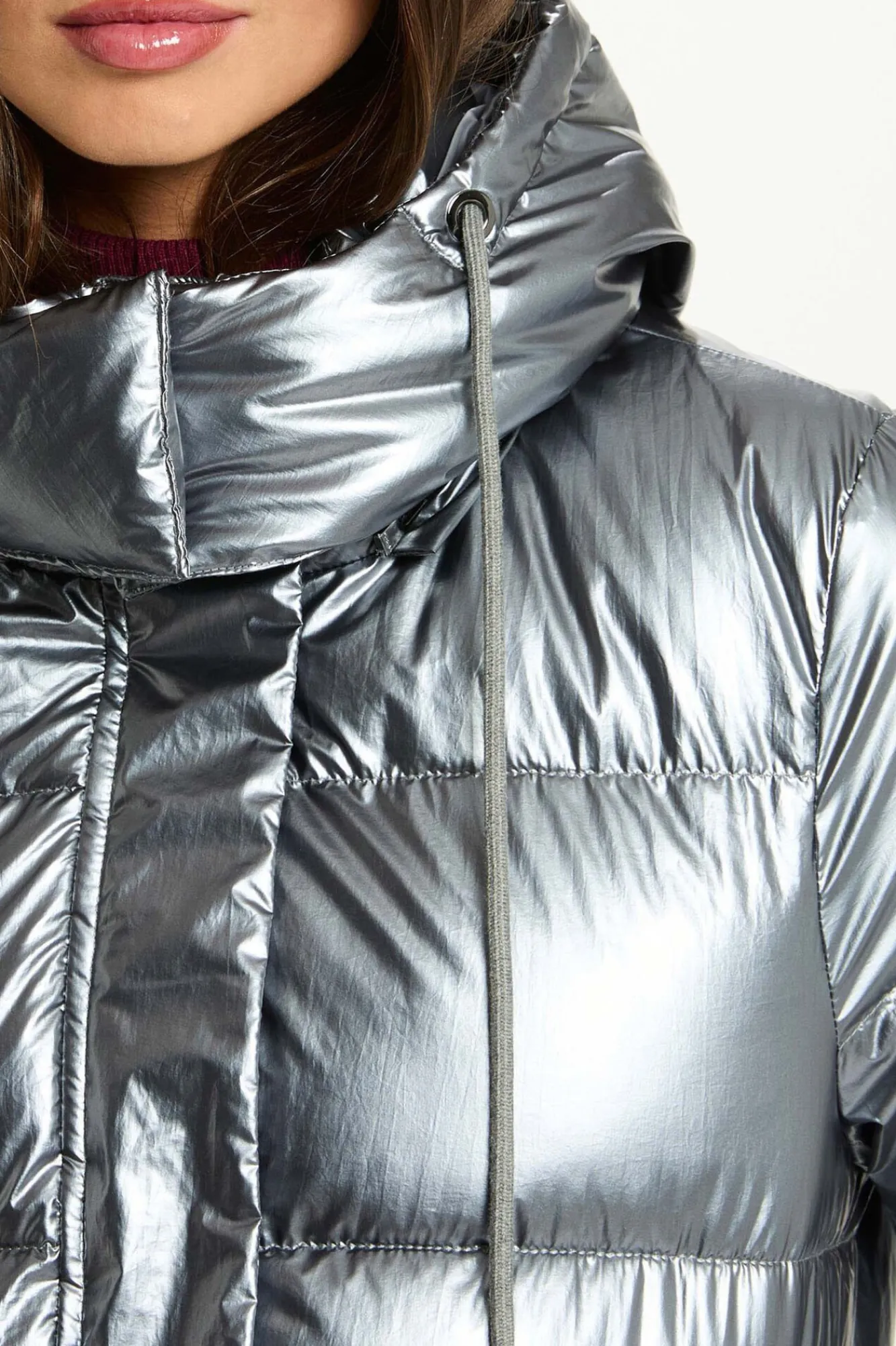 Mujer Morgan Plumíferos Y Acolchados|Abrigos>Abrigo acolchado largo brillante