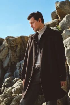 Hombre Cortefiel Abrigos>Abrigo camisero lana