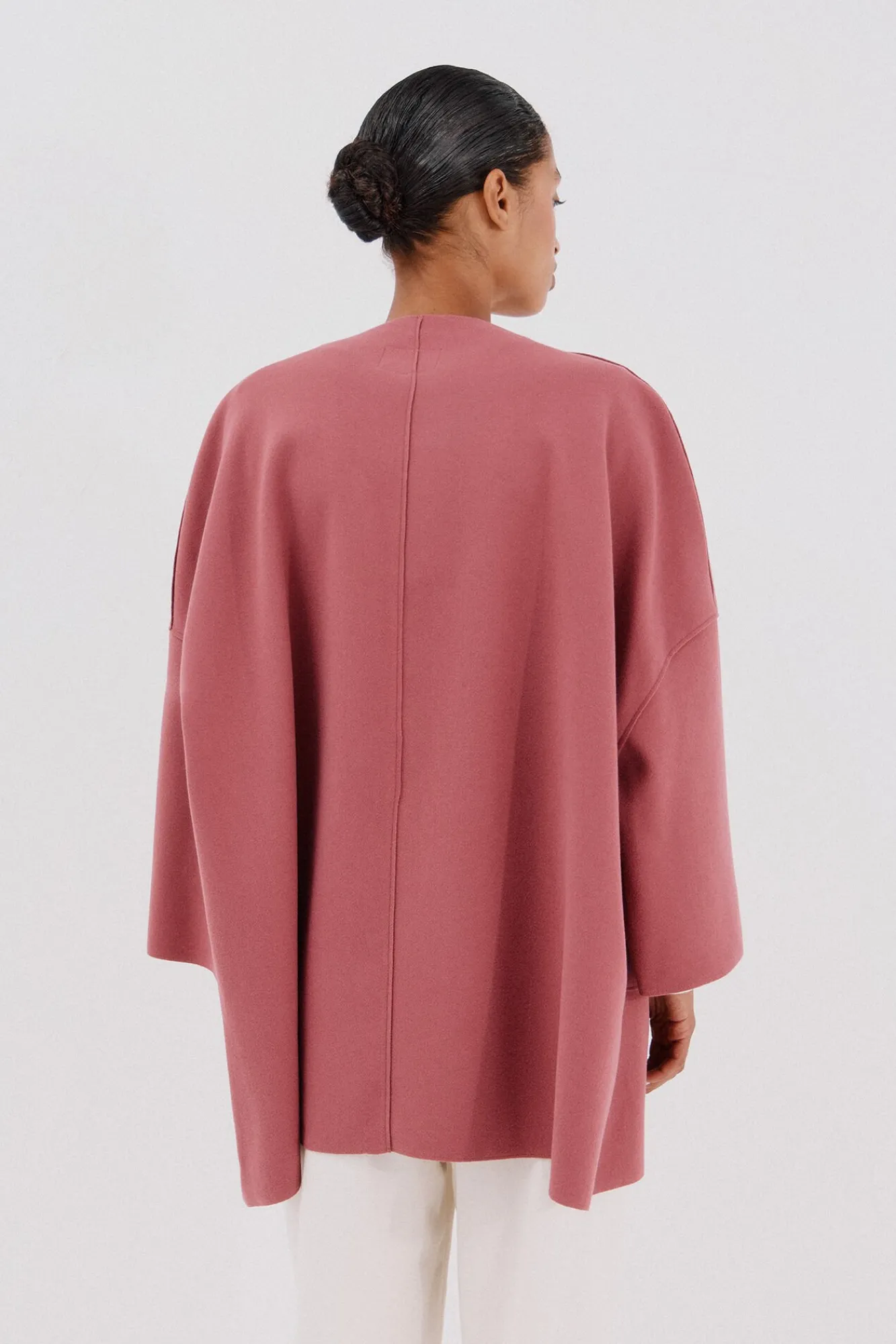 Mujer Cortefiel Abrigos>Abrigo capa con tejido ligero