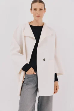 Mujer Cortefiel Abrigos>Abrigo capa con tejido ligero