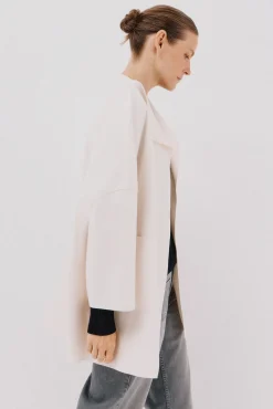 Mujer Cortefiel Abrigos>Abrigo capa con tejido ligero