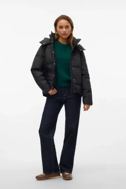 Mujer Vero Moda Plumíferos Y Acolchados|Abrigos>Abrigo corto acolchado encerado