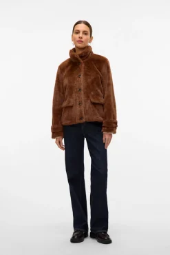 Mujer Vero Moda Chaquetas|Abrigos>Abrigo corto efecto pelo