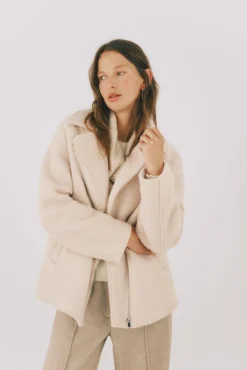 Mujer Cortefiel Abrigos>Abrigo corto silueta biker