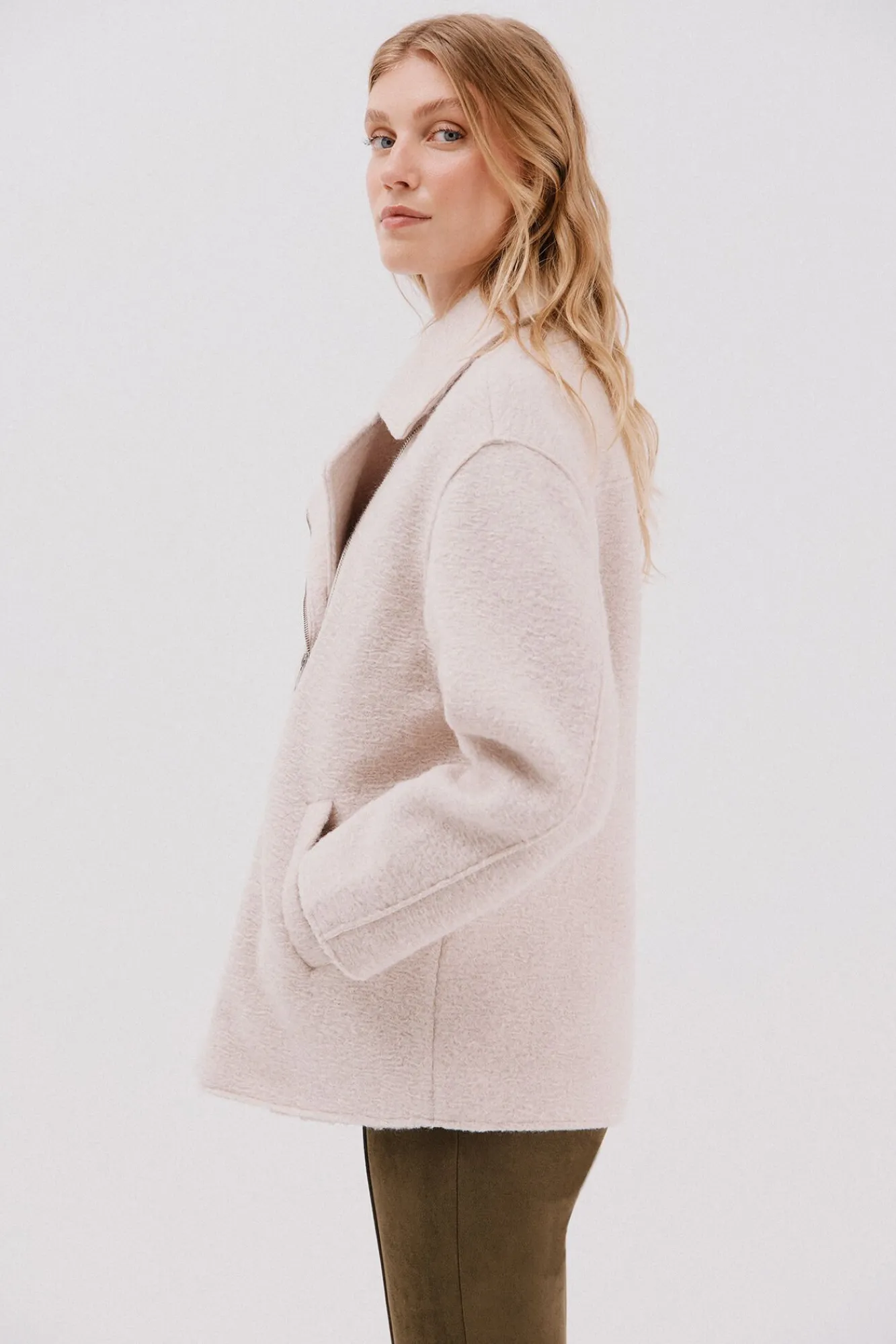 Mujer Cortefiel Abrigos>Abrigo corto silueta biker