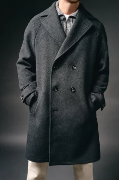 Hombre OOTO Abrigos>Abrigo cruzado de lana