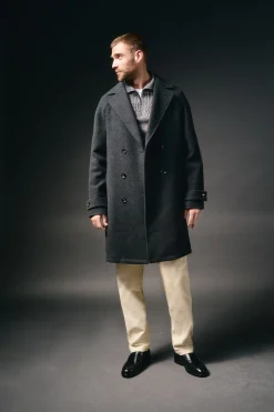 Hombre OOTO Abrigos>Abrigo cruzado de lana