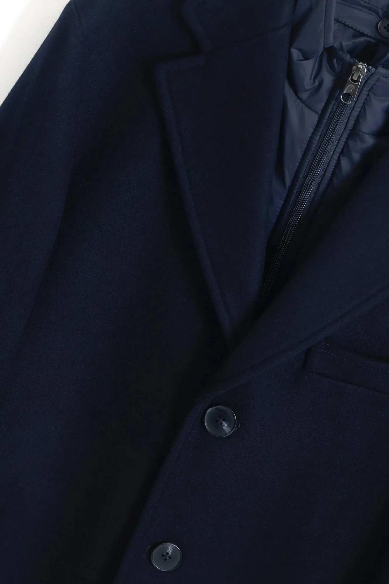 Hombre PuroEGO Abrigos>Abrigo cuello desmontable