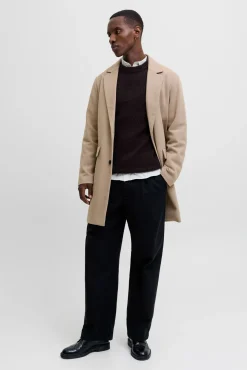 Hombre Jack & Jones Abrigos>Abrigo cuello italiano