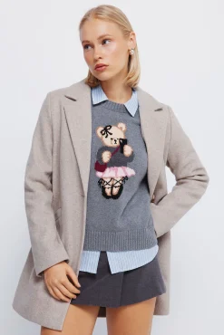 Mujer Springfield Abrigos>Abrigo cuello solapa tacto suave