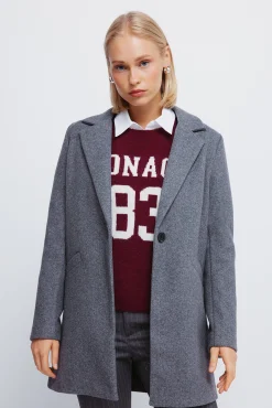 Mujer Springfield Abrigos>Abrigo cuello solapa tacto suave