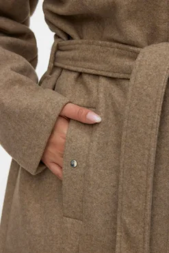 Mujer Vero Moda Curve Chaquetas|Abrigos>Abrigo de paño con capucha Curve