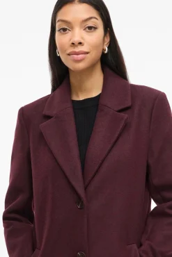 Mujer Vila Chaquetas|Abrigos>Abrigo de paño con solapas