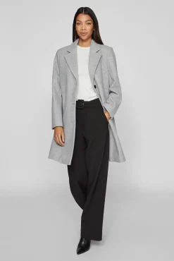 Mujer Vila Chaquetas|Abrigos>Abrigo de paño con solapas