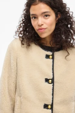 Mujer Vila Chaquetas|Abrigos>Abrigo efecto borreguillo