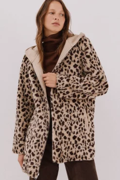 Mujer Cortefiel Abrigos>Abrigo efecto doble faz reversible