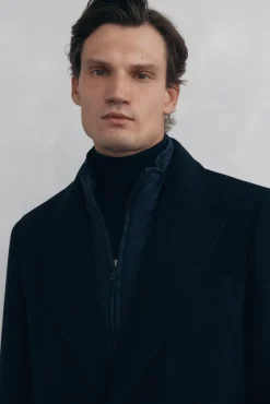 Hombre Pedro del Hierro Abrigos>Abrigo espiga vistas desmontables