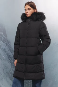 Mujer Springfield Abrigos>Abrigo largo acolchado Thermolite