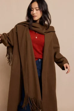 Mujer Slowlove Abrigos>Abrigo largo bufanda
