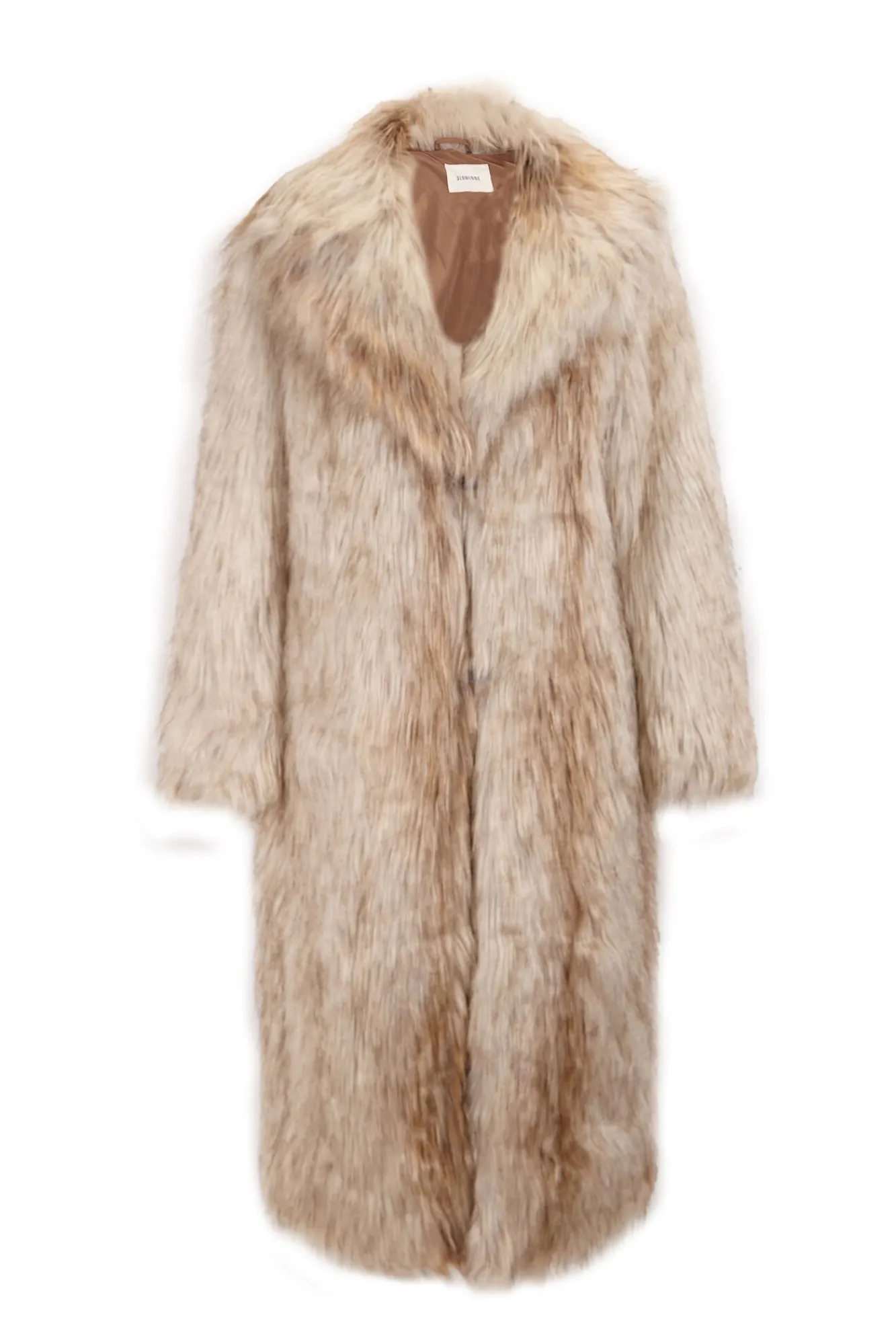 Mujer Slowlove Abrigos>Abrigo largo efecto pelo