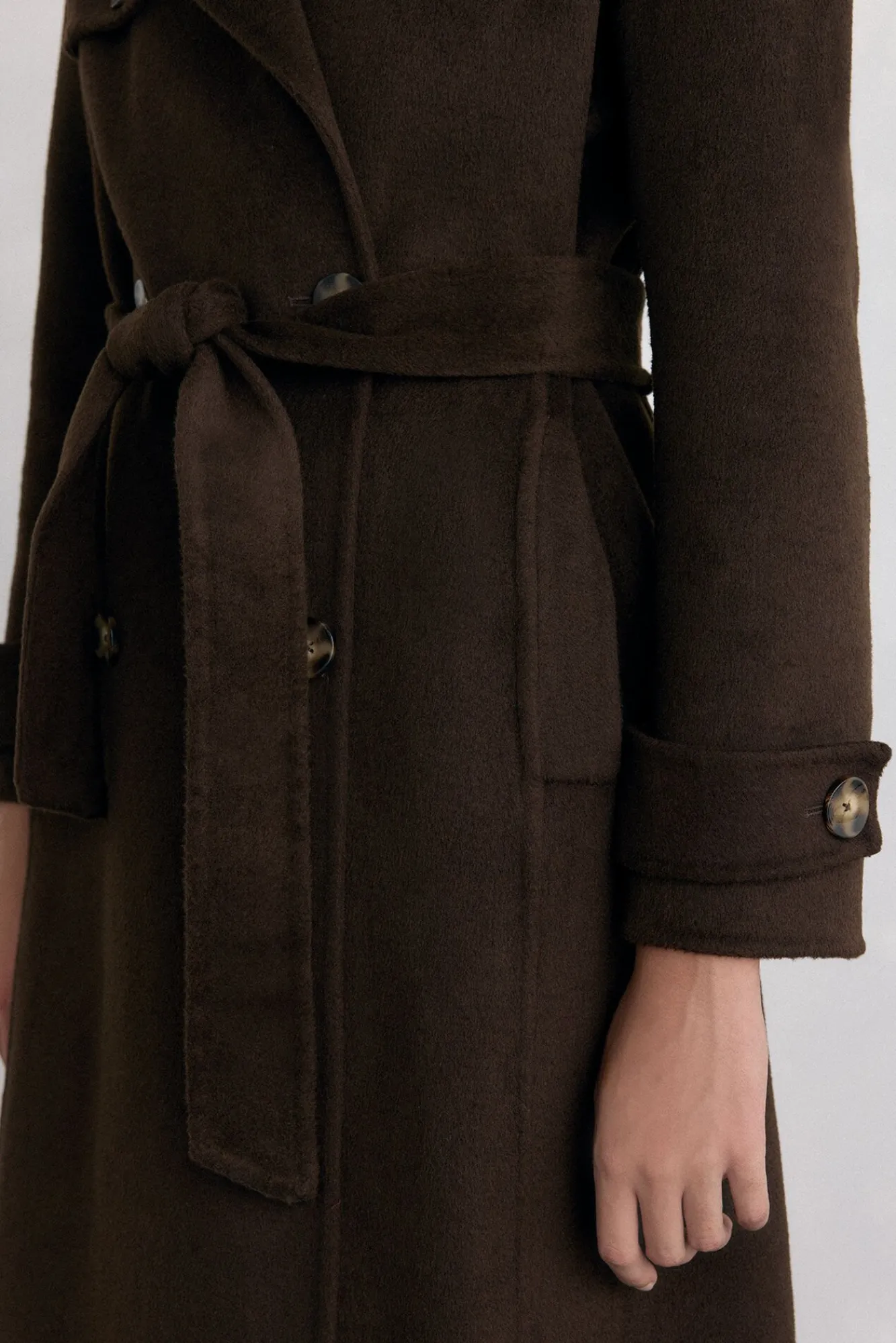 Mujer Pedro del Hierro Abrigos>Abrigo largo paño tipo trench