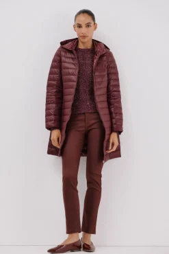 Mujer Cortefiel Plumíferos Y Acolchados|Abrigos>Abrigo largo plumas