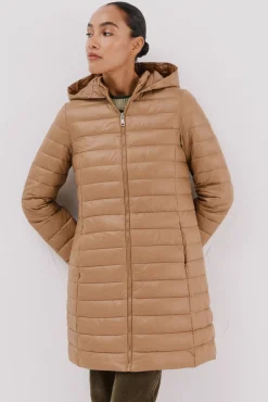 Mujer Cortefiel Plumíferos Y Acolchados|Abrigos>Abrigo largo plumas