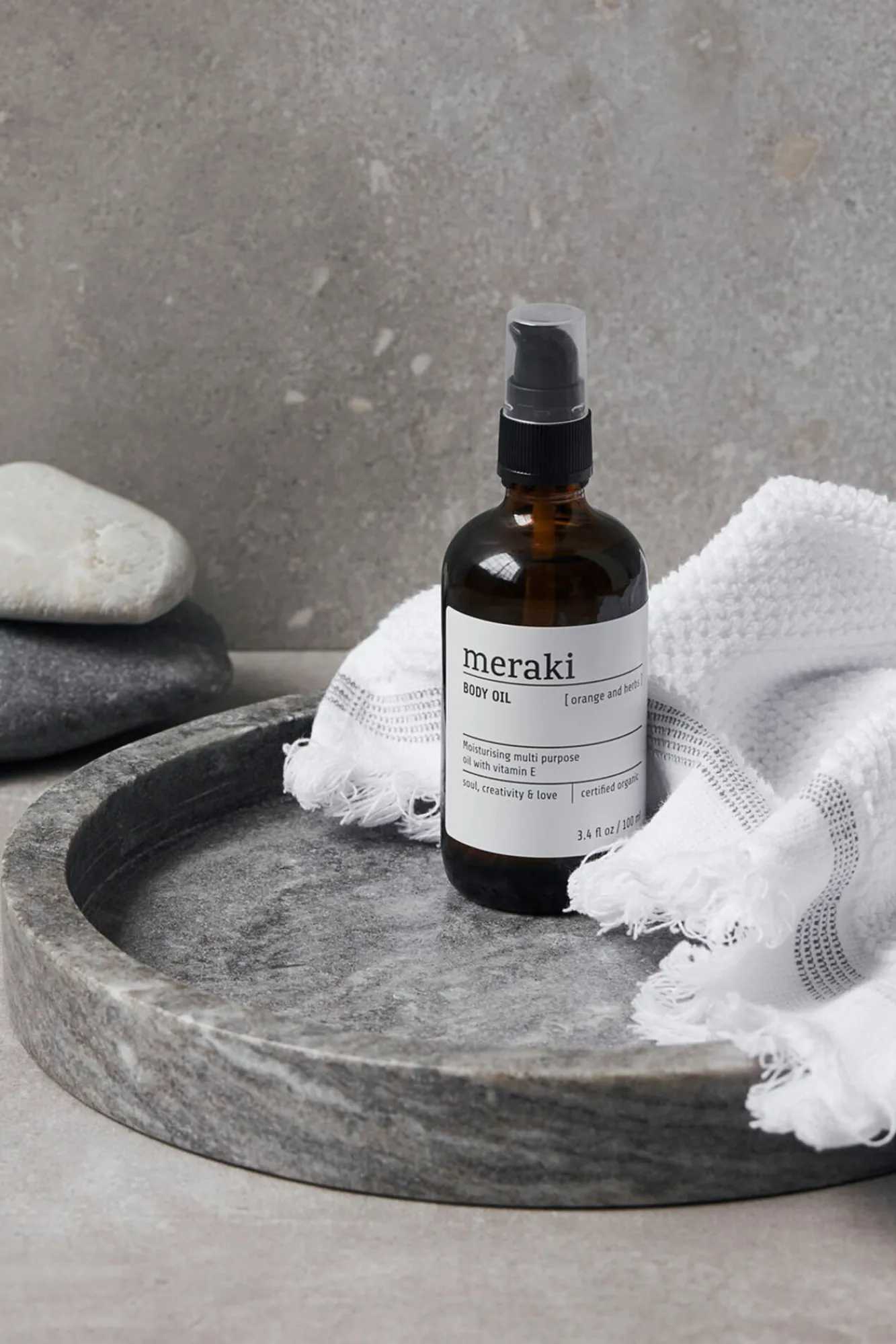 Meraki Cosmética Corporal>Aceite corporal, Naranja & hierbas