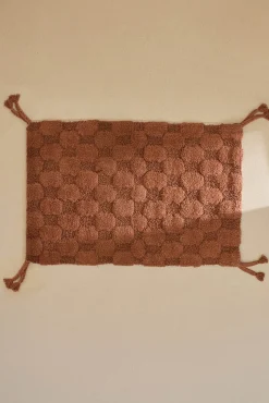 Calma House Alfombras Baño>Alfombra de baño a cuadros en tono tierra Oslo