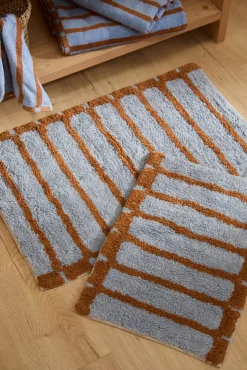 Calma House Alfombras Baño>Alfombra de baño a rayas es Saturno