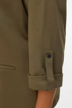 Mujer Vero Moda Curve Blazers>Americana de mujer abierta con solapa talla grande