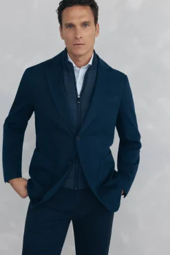 Hombre Pedro del Hierro Americanas|Americanas>Americana de punto básica vistas desmontables