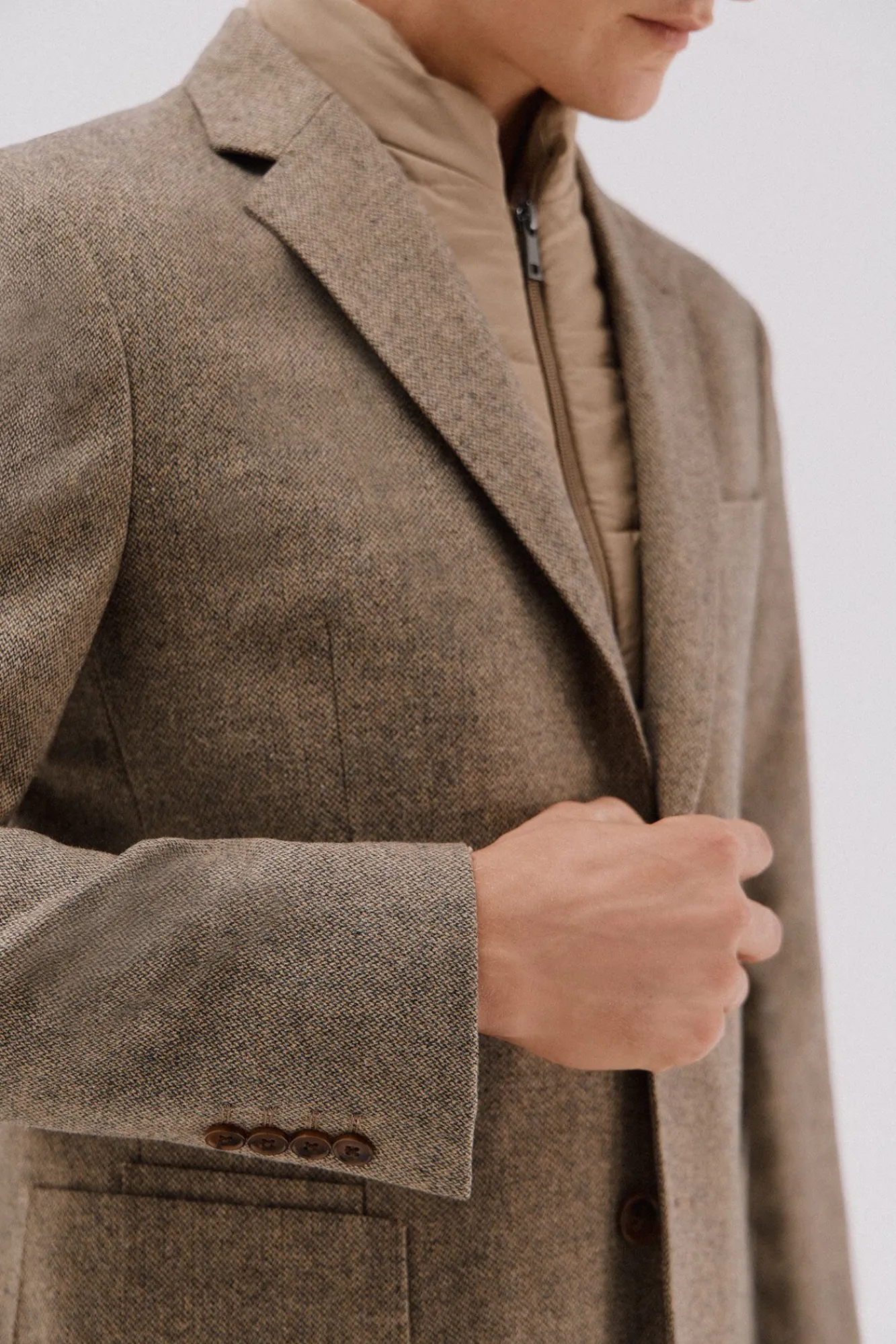 Hombre Cortefiel Americanas|Americanas>Americana lana con vistas desmontables