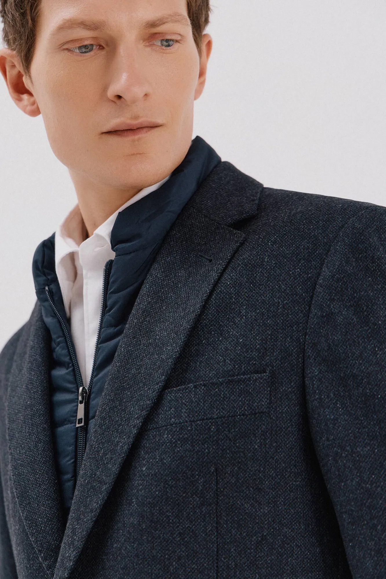 Hombre Cortefiel Americanas|Americanas>Americana lana con vistas desmontables