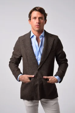 Hombre Cloking Trajes|Americanas>Americana Lana Pata de Gallo