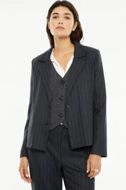 Mujer System Action Blazers|Chaquetas>Americana raya diplomática