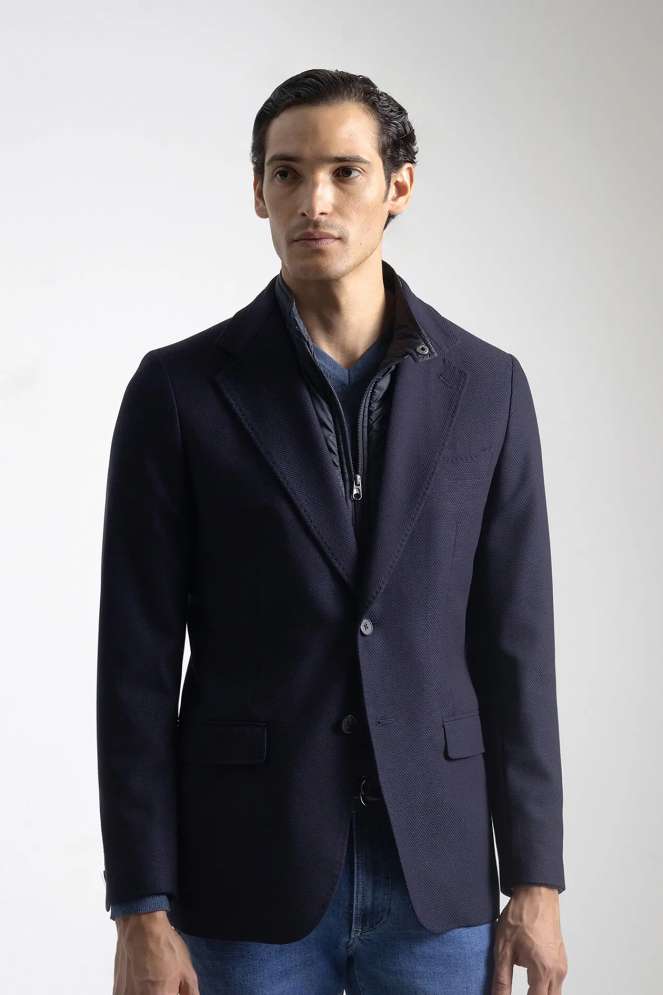 Hombre PuroEGO Americanas|Americanas>Americana slim cuello desmontable