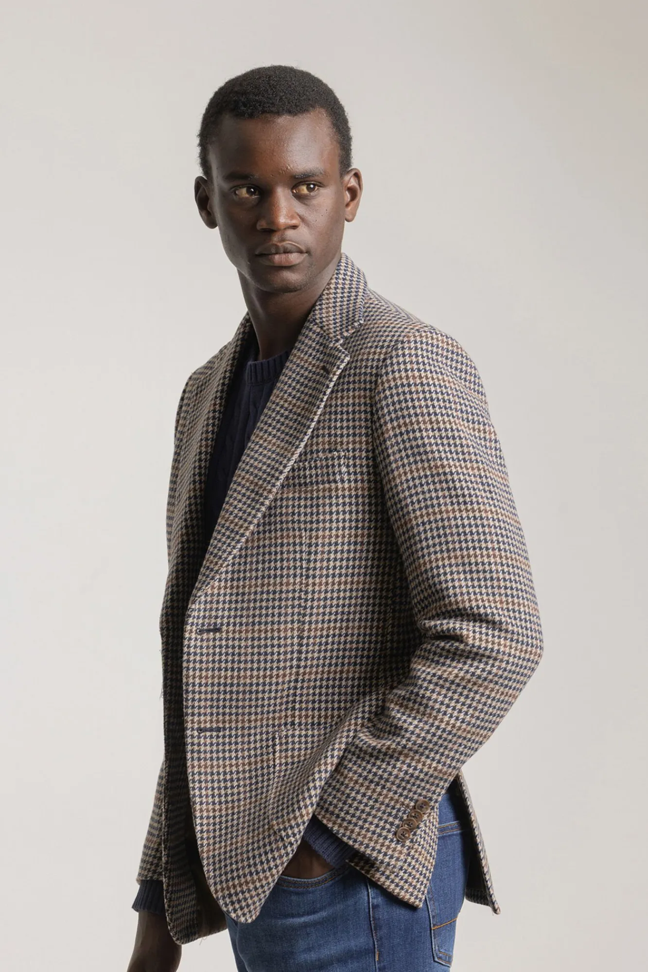 Hombre PuroEGO Americanas|Americanas>Americana slim pata de gallo