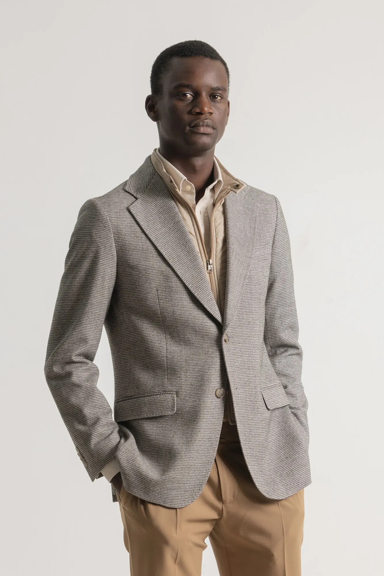 Hombre PuroEGO Americanas|Americanas>Americana slim pata de gallo