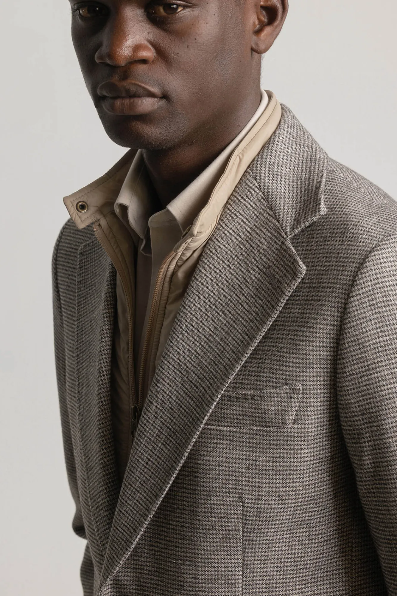 Hombre PuroEGO Americanas|Americanas>Americana slim pata de gallo