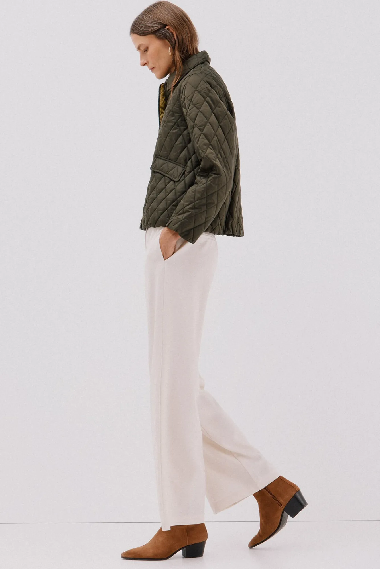 Mujer Cortefiel Plumíferos Y Acolchados|Abrigos>Anorak acolchado botones