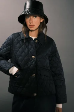 Mujer Cortefiel Plumíferos Y Acolchados|Abrigos>Anorak acolchado botones