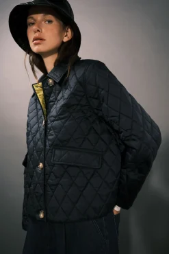 Mujer Cortefiel Plumíferos Y Acolchados|Abrigos>Anorak acolchado botones