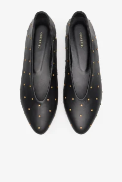 Mujer Cortefiel Bailarinas|Calzado Piel>Bailarina tachas piel