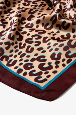 Mujer Vilanova Bufandas>Bandana Satinada Estampada Leopardo