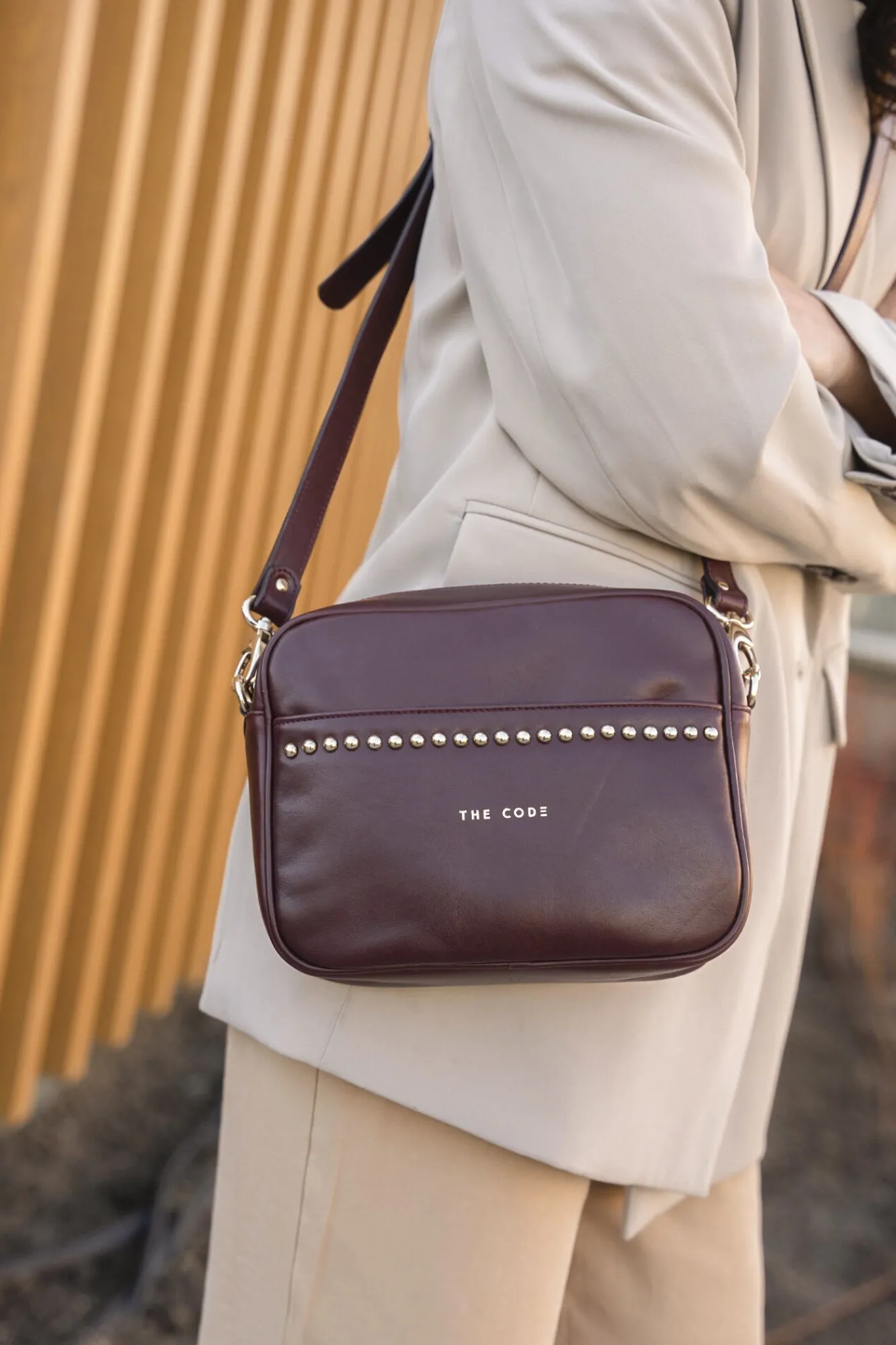 Mujer The Code Bolsos>Bandolera Rock piel burdeos