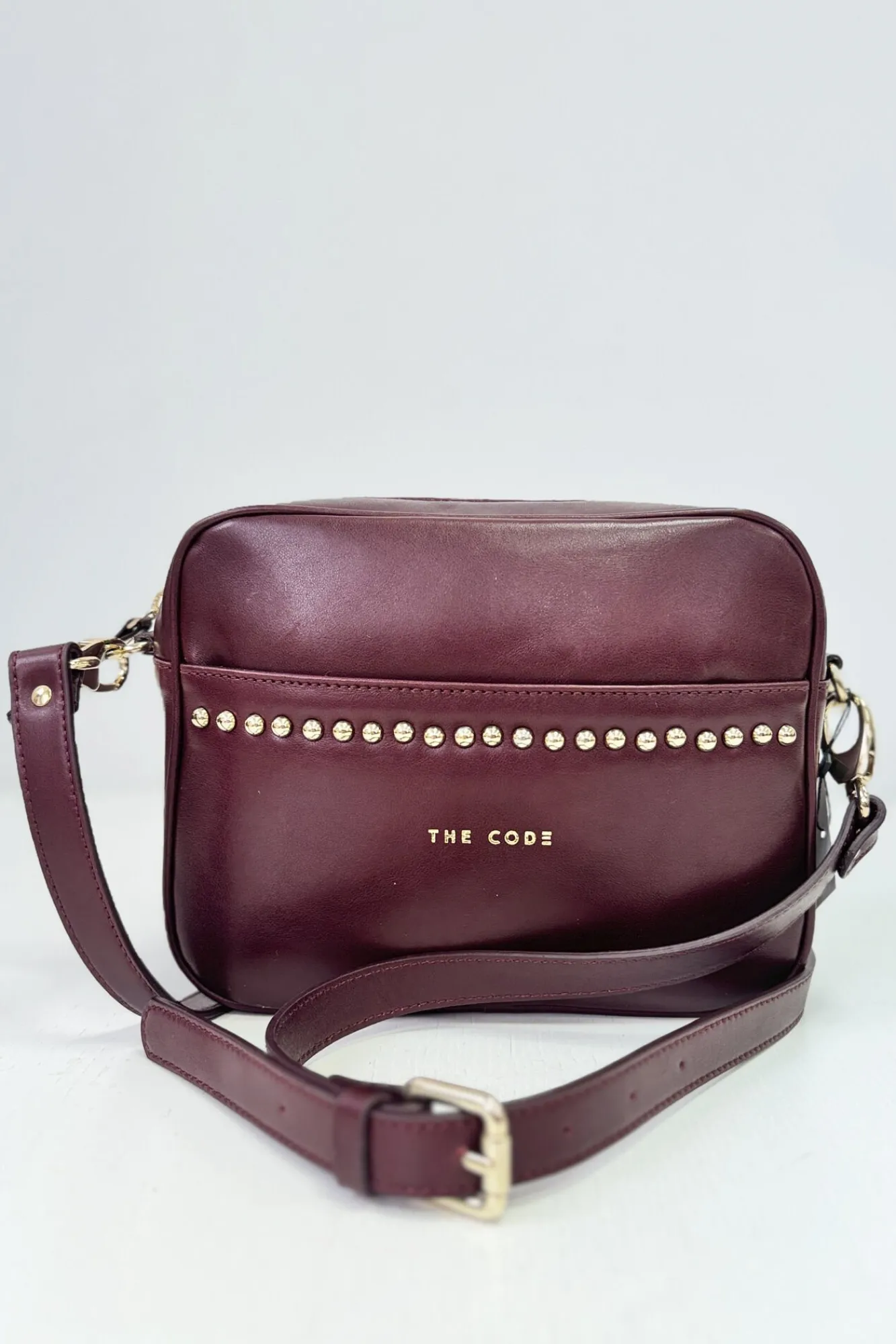 Mujer The Code Bolsos>Bandolera Rock piel burdeos