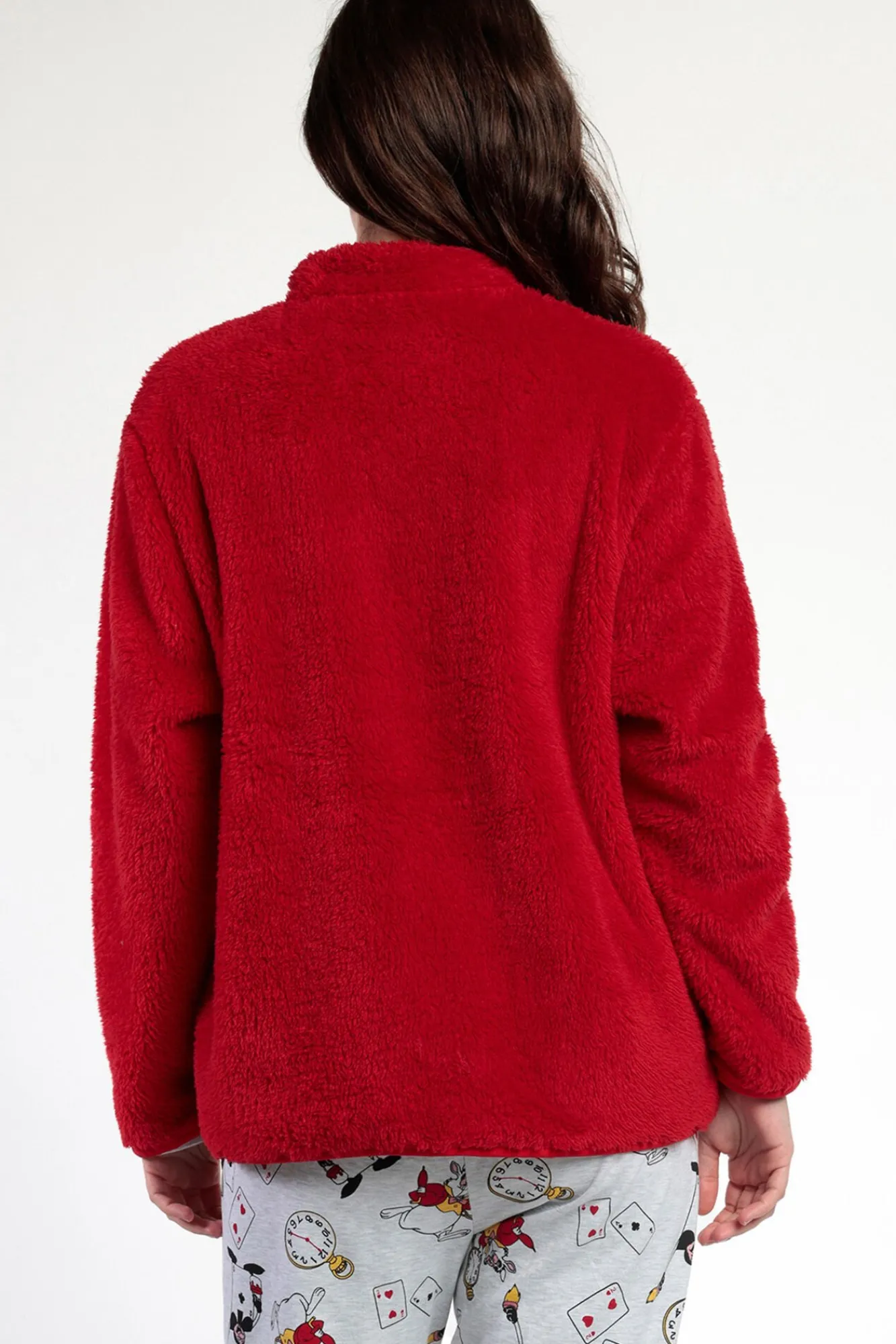 Mujer Admas Batas>Bata corta borrego Alicia Wonderland para mujer