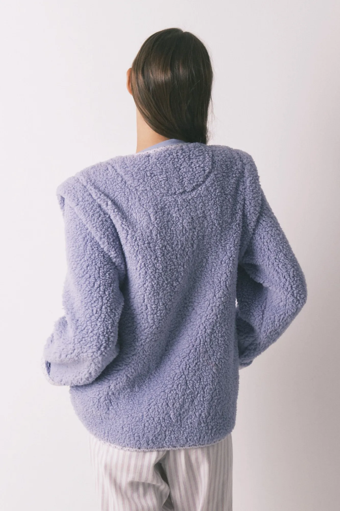 Mujer Women'secret Batas>Bata corta borreguito lila